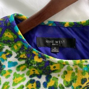 Nine West colorful leopard dress